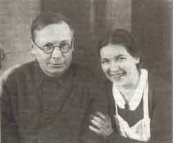 Н.Заболоцкий с женой Екатериной Васильевной. Москва. 1955 г